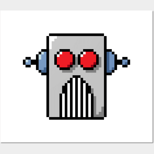 Pixel Robot 105 Wall Art by Vampireslug